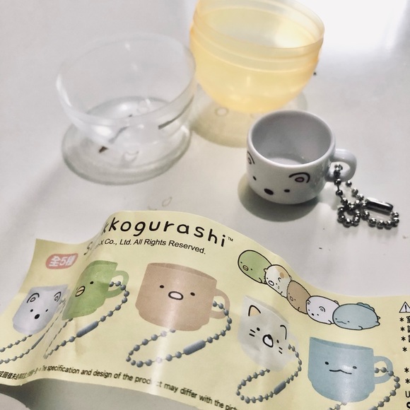 [SUMIKKO GURASHI] Mini Cup Charm Gachapon - Shirokuma (Polar Bear) - Picture 1 of 5